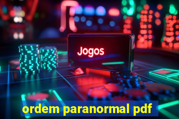 ordem paranormal pdf